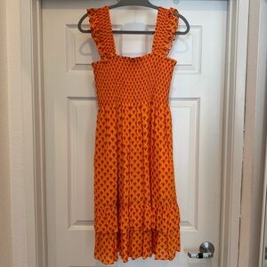 Corey Lynn Calter Orange and Pink Dress